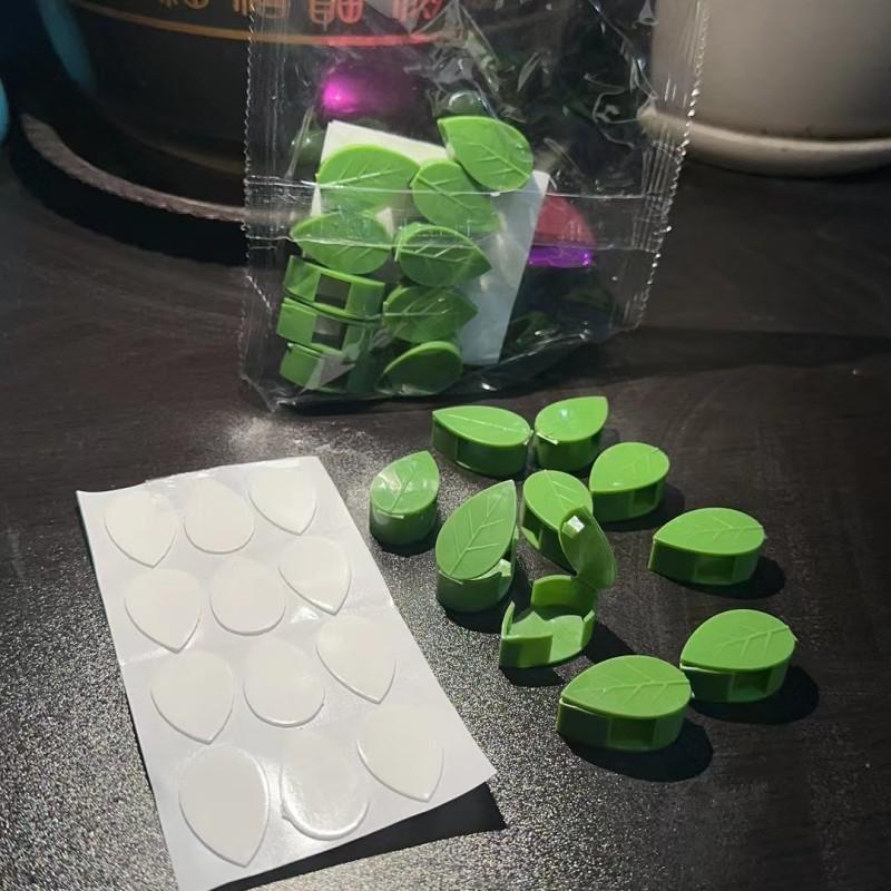 Self-Adhesive Invisible Clips for Wall-Mounting Green Vines and Ivy