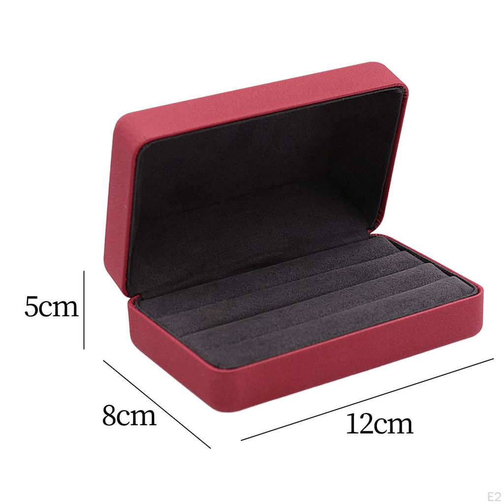Jewelry Box Ring Organizer Showcase Travel Stylish Portable Case Storage