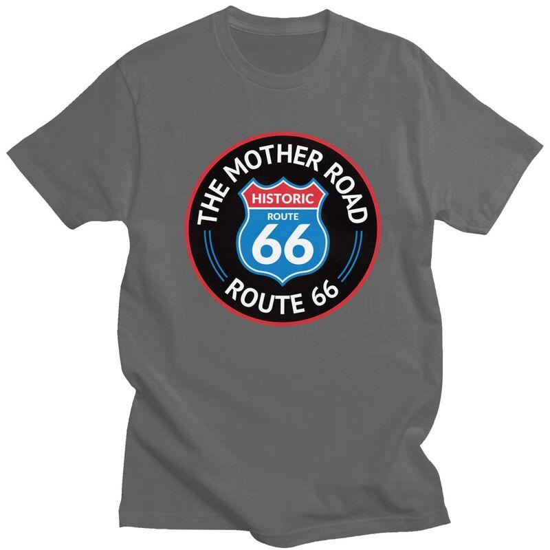 Custom Mens The Mother Road Toute 66 T Shirt Short Sleeves Cotton Tshirt Tshirt Casual Tee Loose Fit Clothing