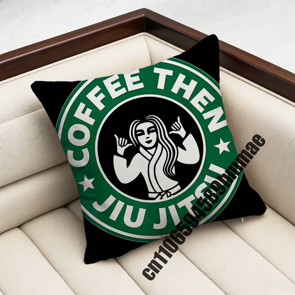 Brazilian Jiu Jitsu BJJ Japan Judo Coffee Snake Throw Pillow Case Sham xcm xcm Square Car Pillowcase Pad Cushion Cover