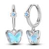 Women's 925 Silver Teddy Bear Rabbit Donut Pink Theme Sweet Romantic Priginal Design Earrings Engagement Party Exquisite Jewelry