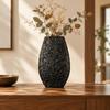 Botanical Vase Elegant Embossed Decorative Textured for Dining Table Centerpiece, Living Room
