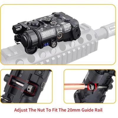 NGAL L3 Tactics LED Flashlight Red Green Blue IR Pointer Red Dot Indicator Hunting Scout Weapon Gun Light Fit 20mm Rail