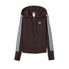 adidas Originals Three Stripes Zip-Up Hooded Long Sleeve Jacket Unisex Jackets KW4550