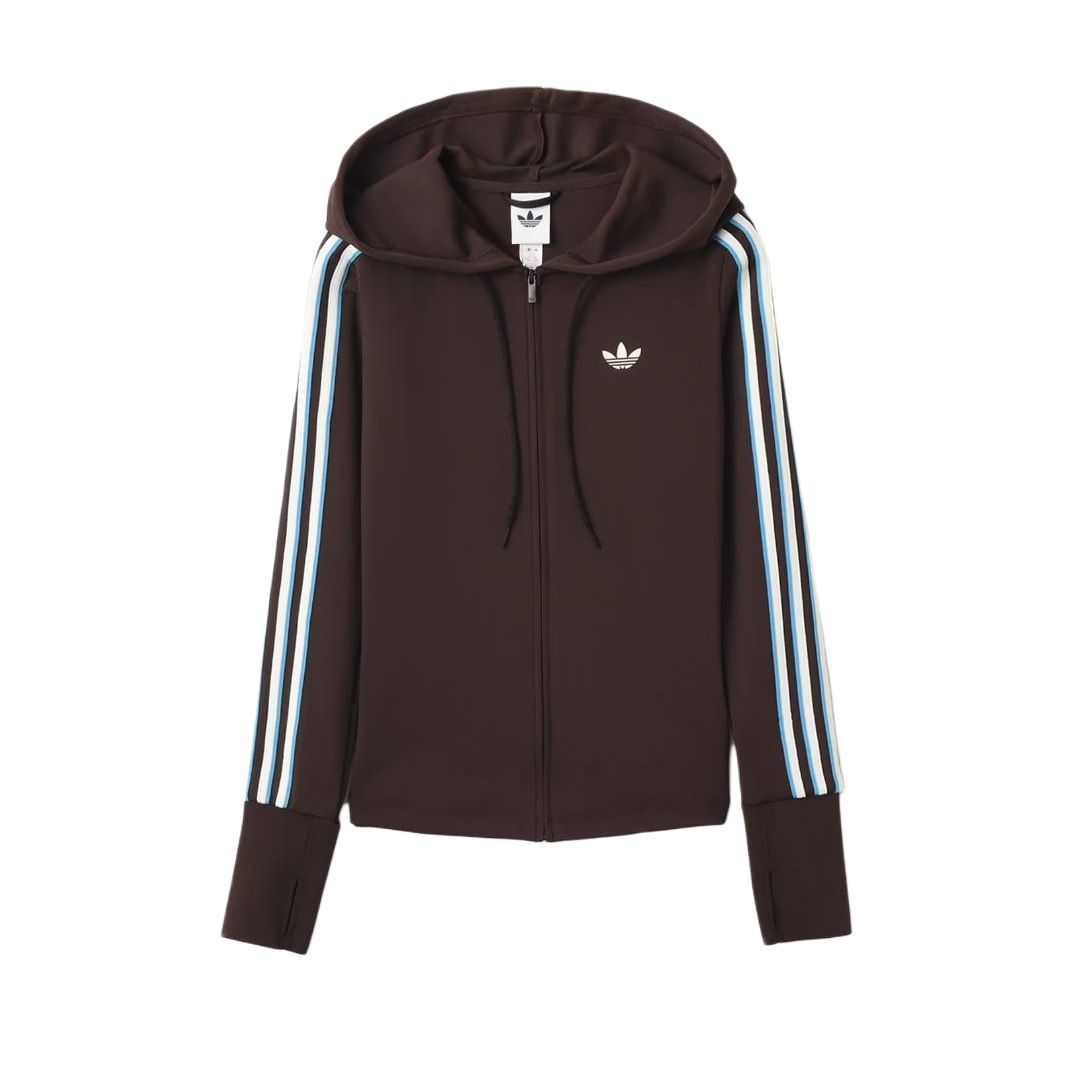 Adidas Originals Three Stripes Zip-Up Hooded Long Sleeve Jacket Unisex jackets KW4550 M