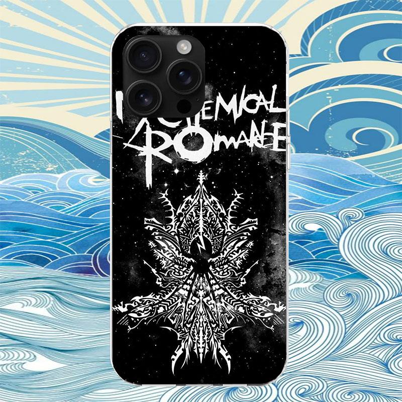 My Chemical Romance MCR Handyhülle Für iPhone 11 12 13 Mini 14 15 Plus 17 Air 16 Pro Max 16E 7 8 SE 2020 Benutzerdefinierte Druckabdeckung