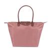 Borsa a tracolla pieghevole in nylon da donna, impermeabile e pratica, borsa portaoggetti per sport, fitness, shopping e regali, colore Rosso Vino, Rosso, Viola