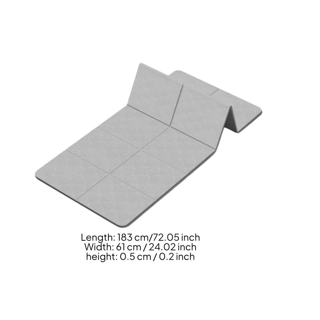 Anti-Slip Foldable Exercise Mat Portable TPE Thick Long-Lasting for