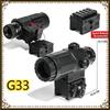 2026 G33/G34 Flip To Side Magnifier Optical Scope  Universal 20-22mm Rail Mount Optical Accessory