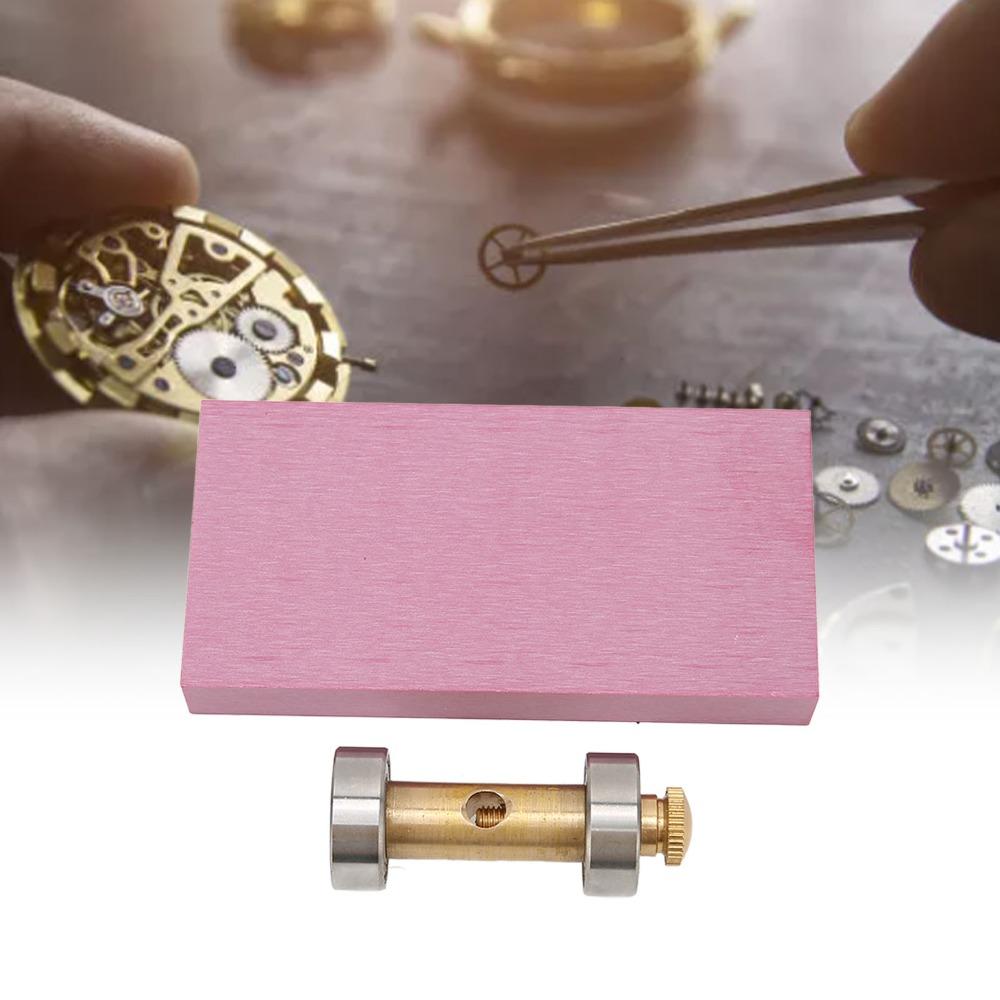 Double Sided Super Hard Whetstone Screwdriver Sharpening Holder Watch Repair Workshop Use