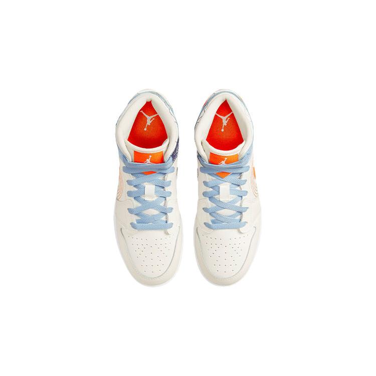 New Jordan 1 Mid SE Stitch GS DX2462-100