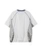 PHYPS MOTORCYCLE Glosy Nylon V Neck Short Sleeve White