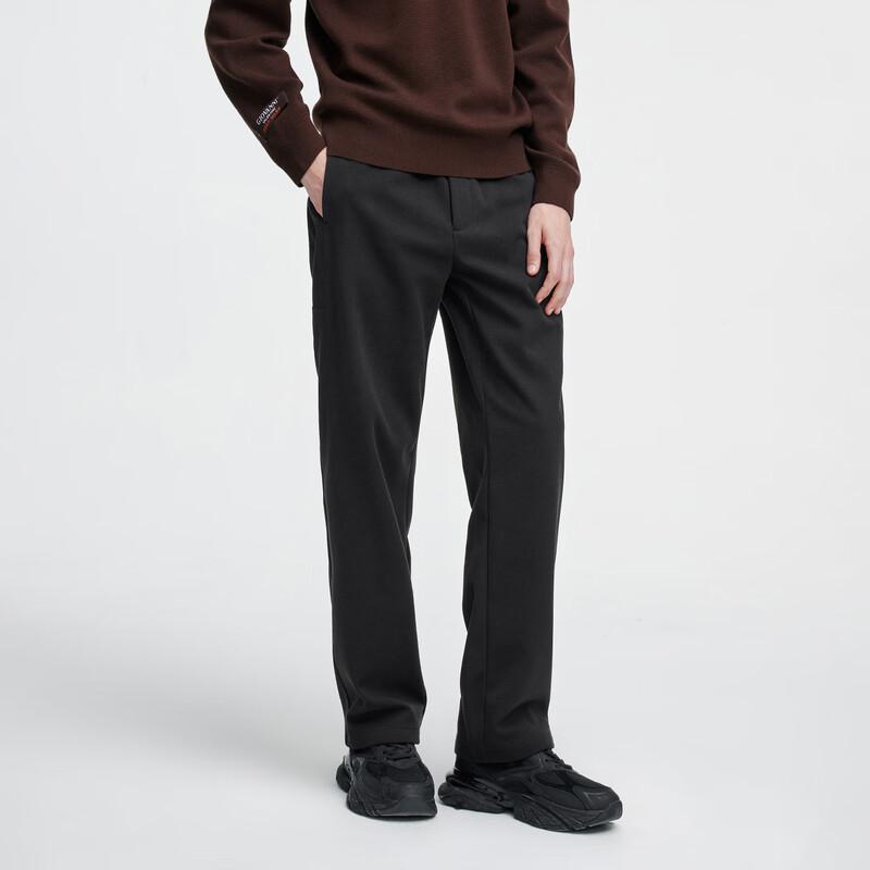 GIOVANNI VALENTINO Men's Fleece Lined Straight Leg Casual Trousers