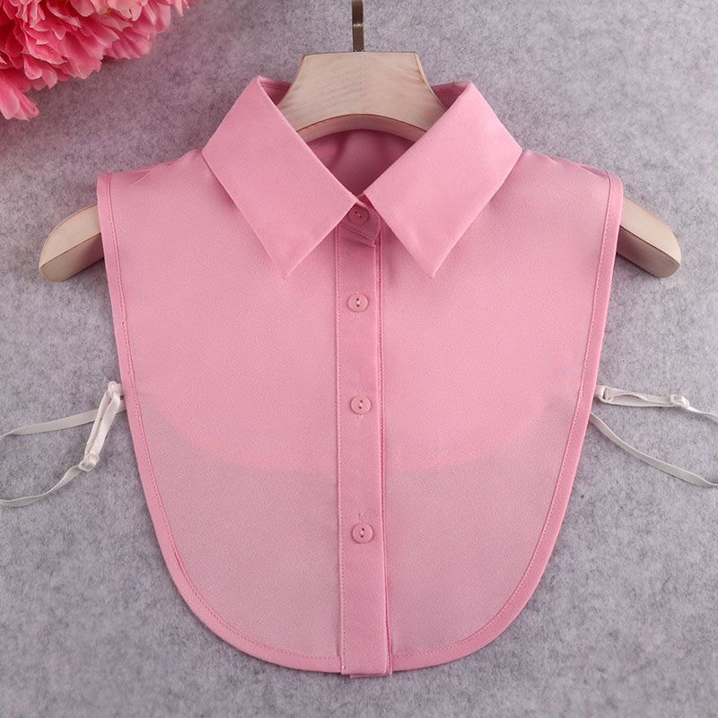 Μόδα Χρώμα Καραμέλας Λευκό Ψεύτικος Γιακάς Πουκάμισο Γυναικείο Ψεύτικος Γιακάς Μισό Πουκάμισο Μπλούζα Ψεύτικος Γιακάς Γυναικείο Πουλόβερ Πουκάμισο Αποσπώμενοι Γιακάδες