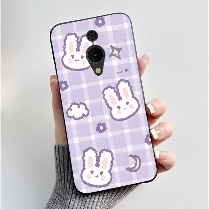 Phone Case For Nokia 150 2G 2023 Casing Luxury Cute Love Rabbit Funny Cartoon Black Matte Soft Silicone Shockproof Cover Shell