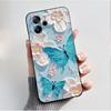 Per Oscal Tiger 12 13 Custodia Moda Farfalla Fiore Nero Morbido Silicone Custodia per Telefono per Blackview Oscal Tiger12 Tiger13 Cover
