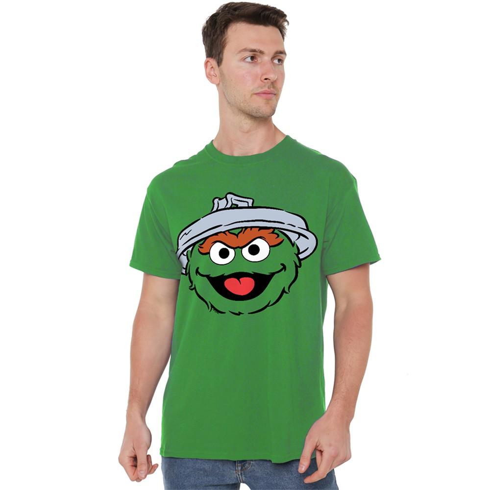 Sesame Street Oscar The Grouch Full Face T-Shirt S-4XL Kelly Green L