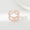 Hollow Scarf Ring Women Fashion Scarf Slide Ring Simple Silk Scarf Ring for Shirts Neckerchiefs Shawls T-Shirts