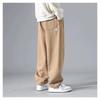 New Summer And Autumn Trendy Straight Sports Casual Pants Youth Fashion Solid Color Trousers Loose Nine-point Overalls For Men