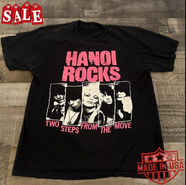 New Hanoi Rocks Two Steps Band Gift For Fans Unisex S-4XL Shirt Unisex T-Shirt Graphic Tee L
