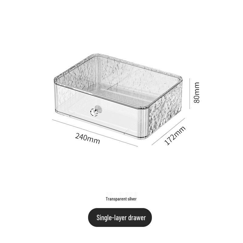 Pudełko do przechowywania z wzorem diamentowym na kosmetyki i organizer do makijażu