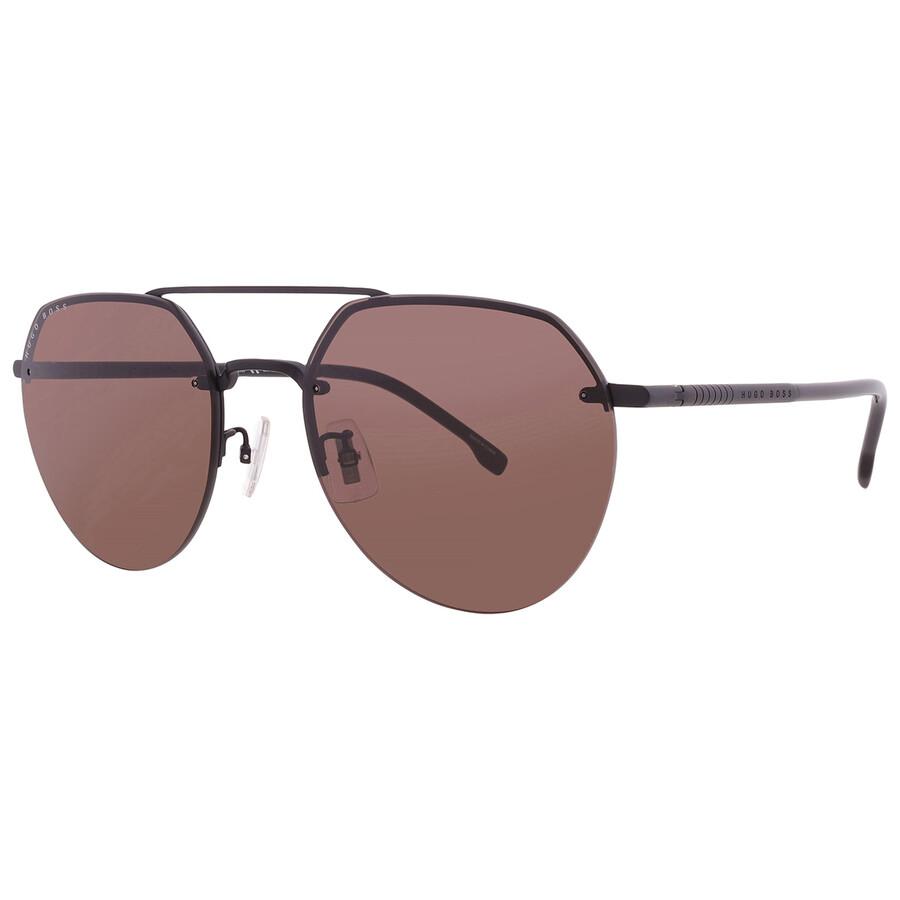 Hugo Boss Brown Pilot Men S SunglaSSeS BoSS 1142 F S 0003 70 59