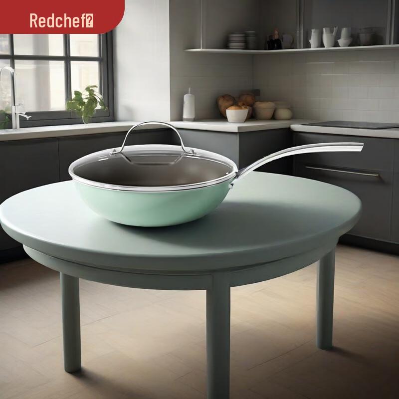 

Hongchu Titanium Ceramic Non-stick Stir-fry Pan