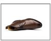 Herren Übergröße Kurzstiefel - Herbst/Winter Britischer Retro Martin Stil, High-Top Business Casual Lederstiefel.