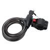 Fahrrad Diebstahlsicherung Spiralstahlkabel Kombinations-Sicherheitsschloss Radfahren Schutzschloss