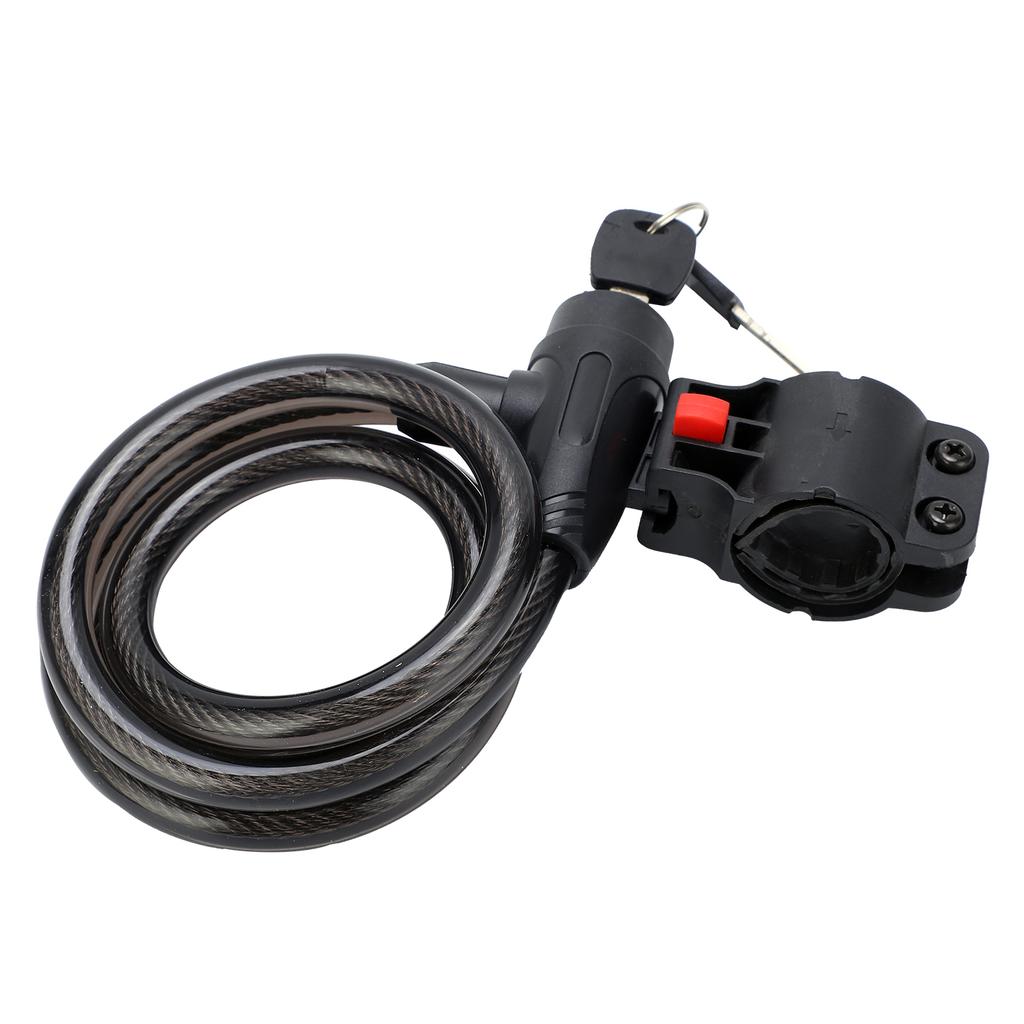 Fahrrad Diebstahlsicherung Spiralstahlkabel Kombinations-Sicherheitsschloss Radfahren Schutzschloss