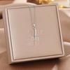 Women's Silver Titanium Steel Necklace with Micro-Inlaid Zircon - Elegant, Durable Clavicle Chain Jewelry
