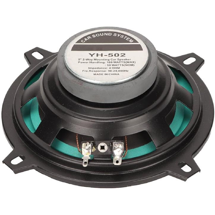 Car Coaxial Audio Speakers Stereo, 100W 4 Ohm Mid Range High Sensitivity 5 Inch 2 Way Car Coaxial Speaker for All Car Sound Systems