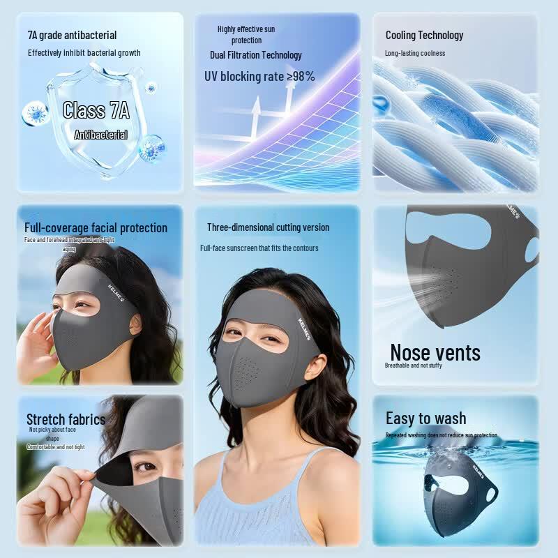 KELME Outdoor Ice Silk Sun Protection Face Mask