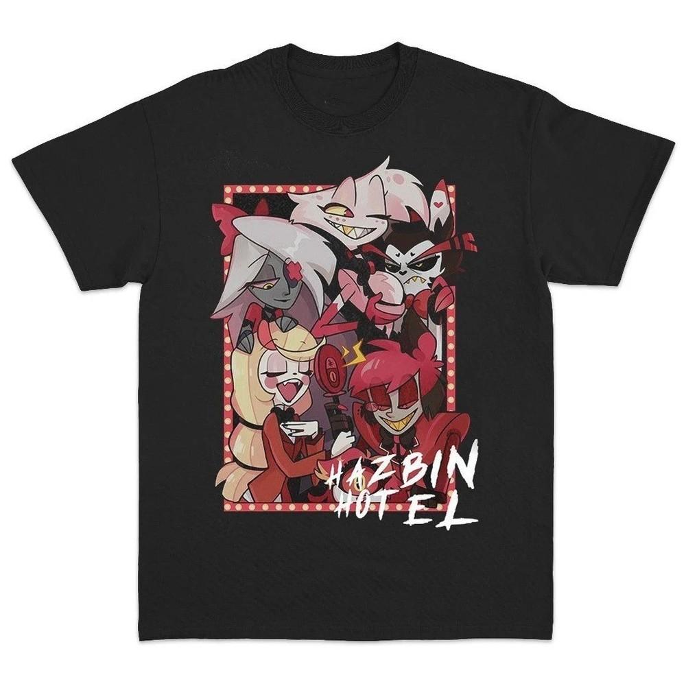 Унисекс Футболка Hazbin Hotel Подарок для Фаната S-2XL Унисекс Футболка S
