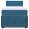 Maison Exclusive - Sommier à lattes de lit avec matelas bleu 90x200 cm velours