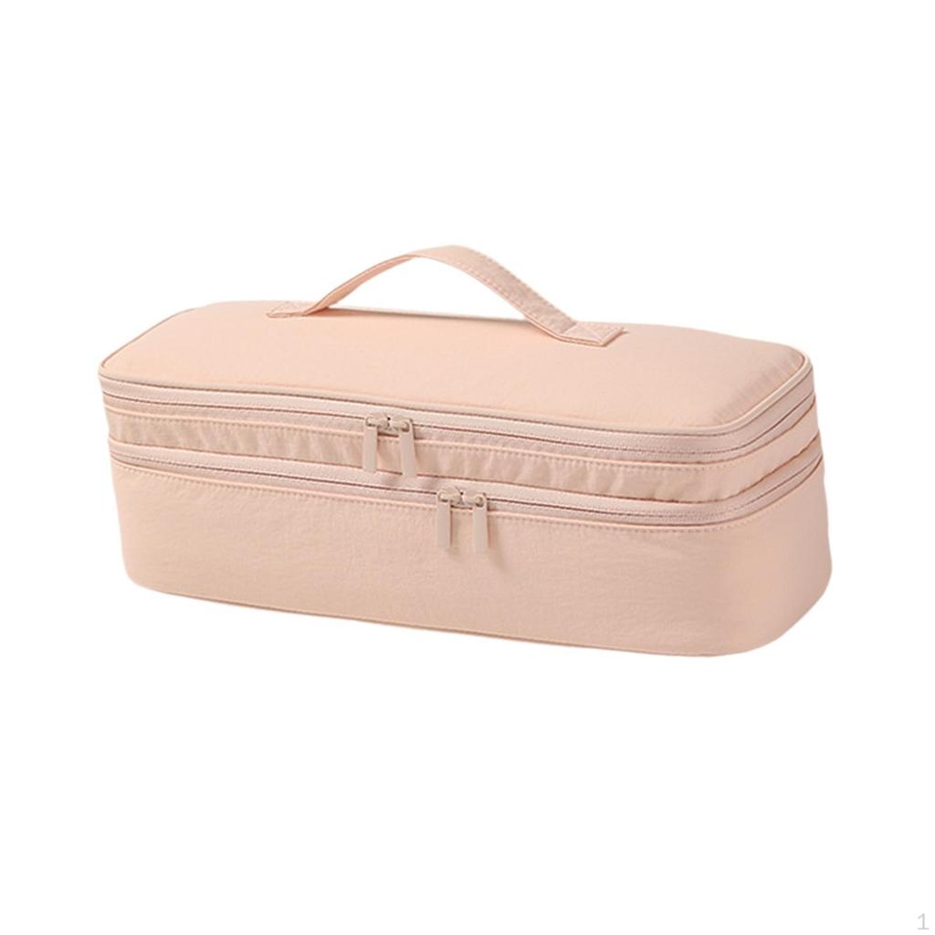 Storage Case, Carrying Case with Double Zipper, Professional Hairdressing Tool Organizer