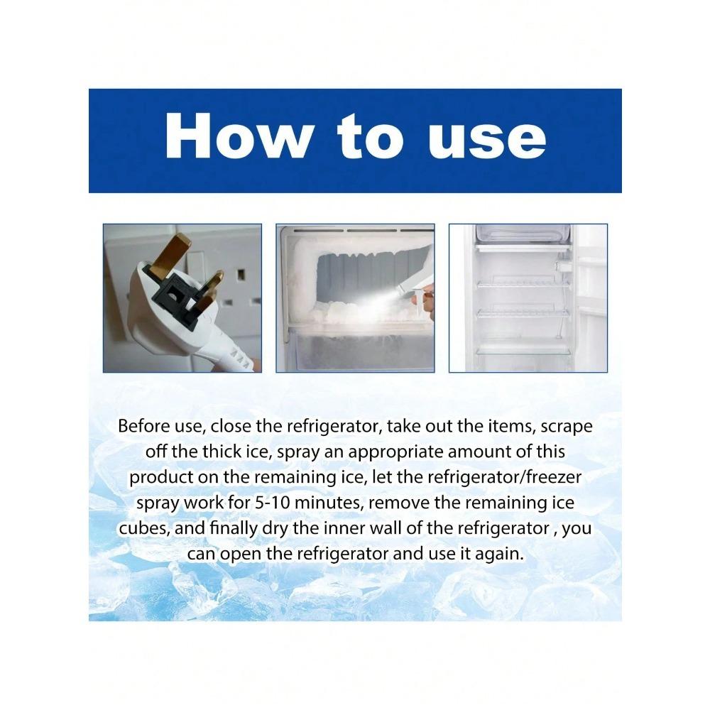 3 ks Odmrazovací prostředek do lednice 120 ml Sprej na odmrazování lednice Mrazák Čerstvé Odmrazování Odstranění zápachu Domácí odmrazovací zařízení