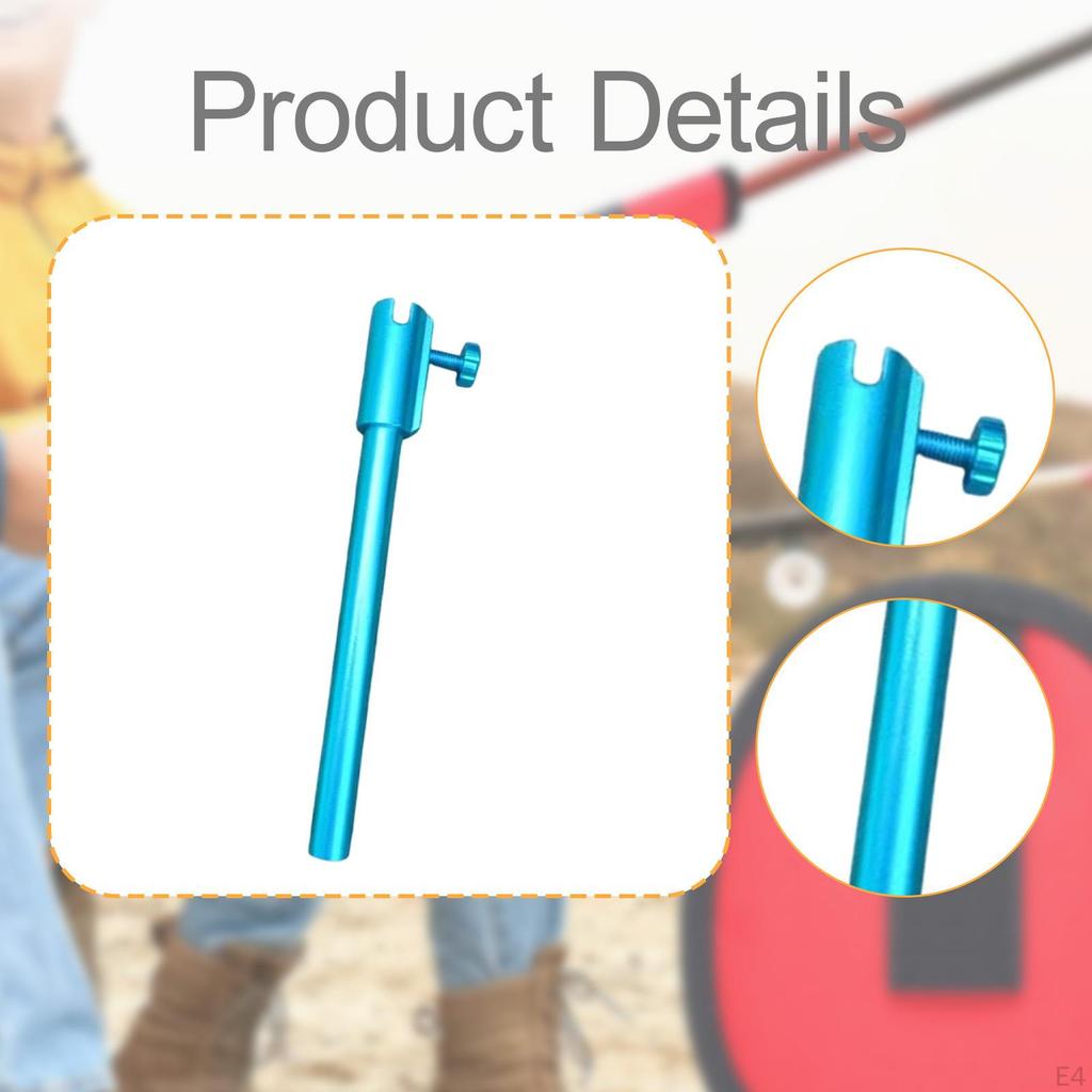 Lure Tray Bracket Aluminum Alloy 19.5cm Support Tube Baits Rod for Coastal Beach