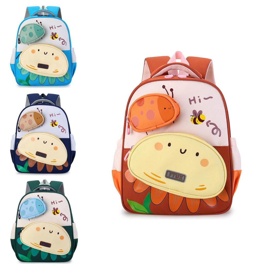 Kinder Cartoon Nylon Rucksack mit leichtem Design und Rückenschutz für die Schule
