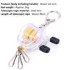 Fly Fishing Reel Key Chain Key Ring Fishing Keychain Gifts For Fishing Lovers With Retractable Rope Pesca Accessories