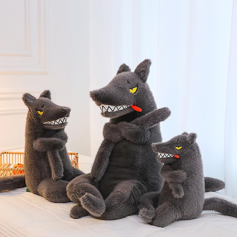 Confident Big Bad Wolf Plush Toy Boy Bedroom Doll Girl Sleeping Pillow Home Car Ornaments