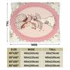 Girl Sarah Kay with Flower Blanket Quality Super Warm  Throw Blanket Spring Decorative Bedroom Aesthetic Bedspread