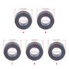 2Piece Cassette Deck Rubber Belt Set Idle Wheel Belt  Idler Rubber Rings Restoring Auditory Performances