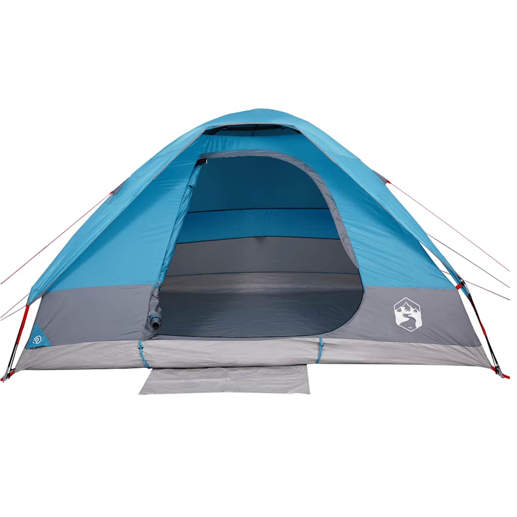 Dome Camping Tent for 2 Persons Blue Waterproof
