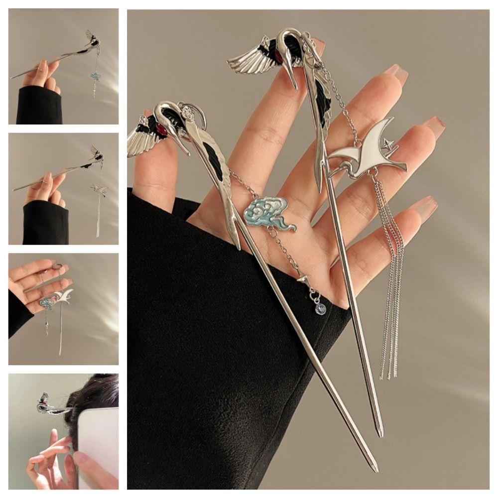 

Головной убор с кисточкой 2 в 1, съемная шпилька в китайском стиле для девочек