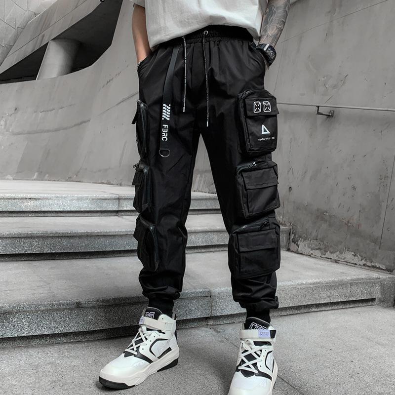 2022 Spring/Summer Men's National Tide Loose Fit Cargo Joggers: Trendy, Functional, and Versatile Casual Pants