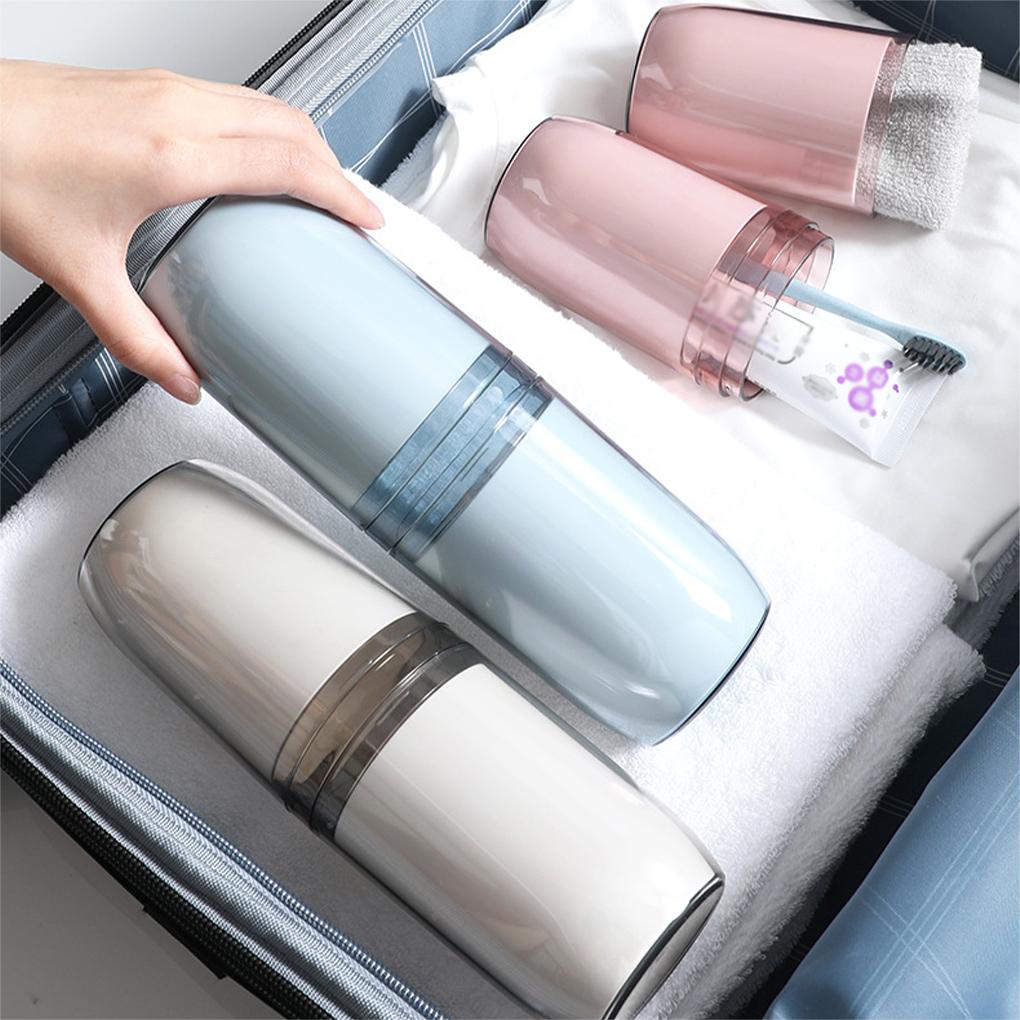Toothbrush Case Portable Toothpaste Container Dust-Proof Sanitary Plastic Daily Use ple Toothburshes Holder College Hiking