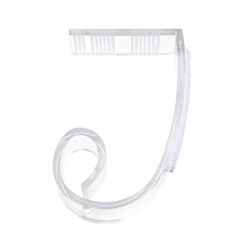 Reusable Table Skirting Fasteners, 12 Piece Plastic Tablecloth Holders with Touch Fastener Straps for Wedding Tables and Trade Show Displays