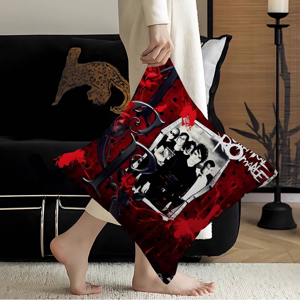 My Chemical Romance Band Pillowcase toon Gift Cushion Cover Bedroom Home Sofa Chair Seat Decor pillow case
