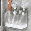 Brangdy Wall-Mounted Draining Chopstick and Spoon Holder